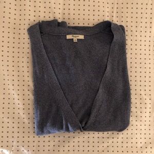 Madewell grey/blue button cardigan